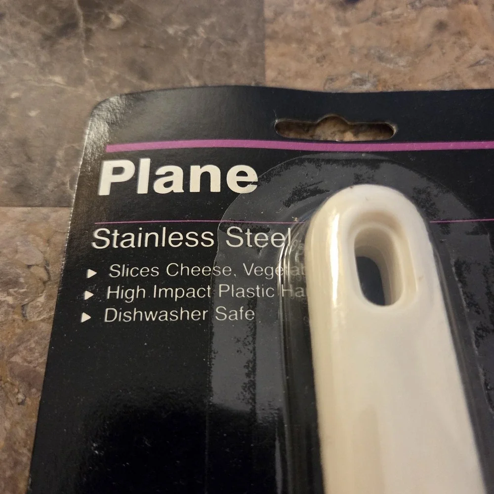 A. Aronson Stainless Steel Plane plastic handle cheese vegetables diswasher safe